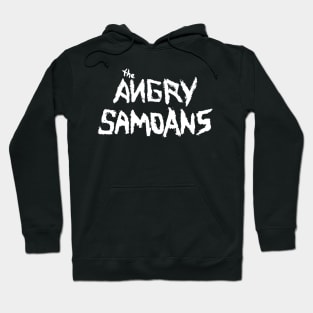 The Angry Samoans Logo White Hoodie